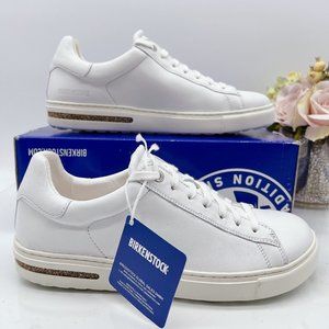 Birkenstock Bend Low Top Lace Up Sneaker White Leather Womens EU 39 US 8- 8.5